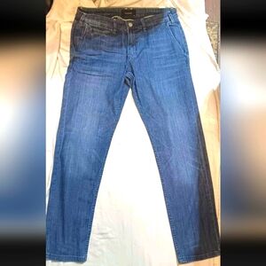 Classic Blue Denim Jeans Mens 34 Waist Reserved Denim Made In Poland